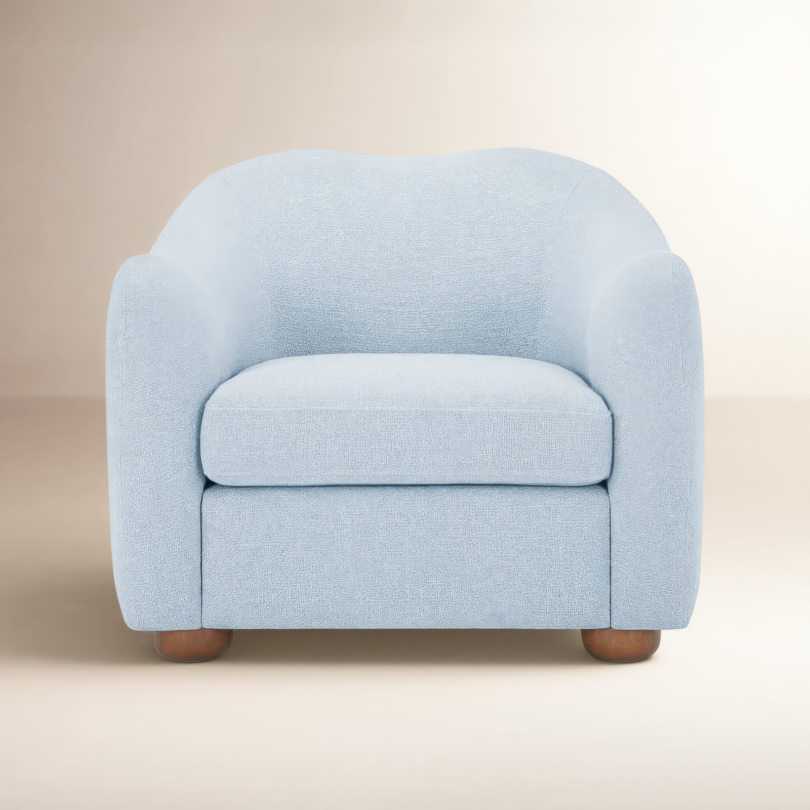 Elwood Armchair, Mist Blue Performance Weave