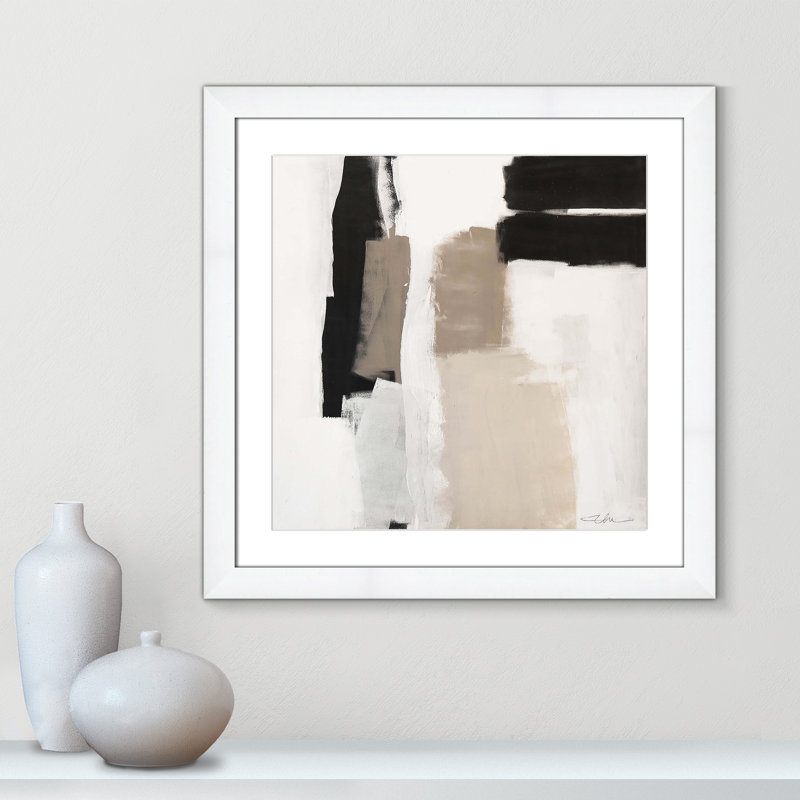 Earth Scapes II-A Print by Casa Fine Arts, White Cube Framed, 25" H x 25" W x 1.25" D