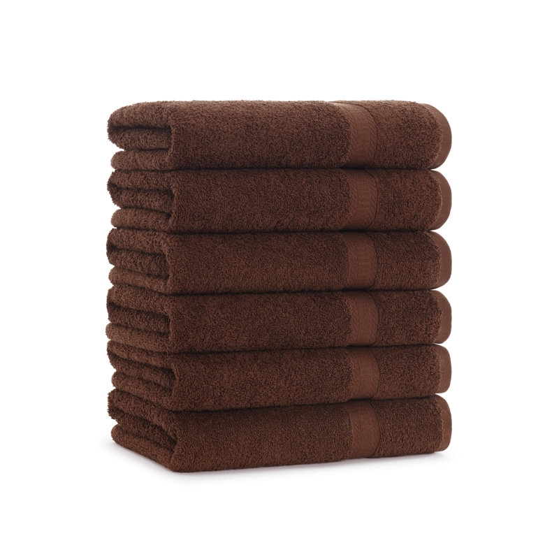 Breit Bath Towel 25x52 (6/Pack), Brown
