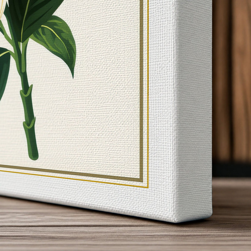Magnolia Botanical - Wrapped Canvas, White Border, 30x20 - 76.2 x 50.8 cm