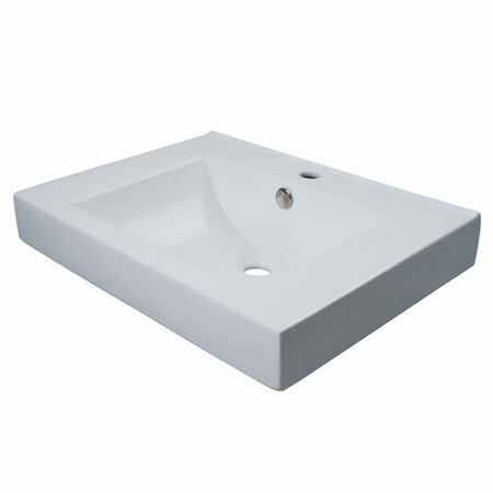 Elements of Design Mission Vitreous China Rectangular Vessel Bathroom ...