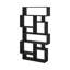 Sandra Bookcase | Asymmetric Freestanding Bookcase with 10 Compartments-99840917