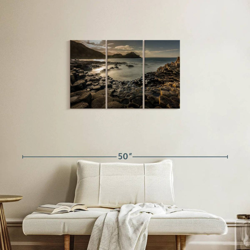 Aime Giant's Causeway At Sunset, 20" H x 33" W