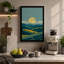 Golden Sun Over Fields Minimalist 1 Piece Wrapped Canvas Wall Art-1031117383-1031117401