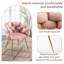 Chaise d'appoint de luxe en velours moderne-356424052