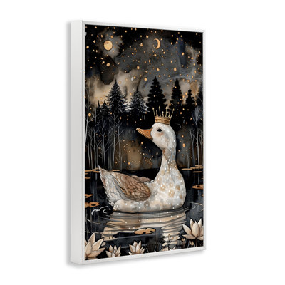 Regal Duck at Night Framed Giclee Art by The Dutch Lady