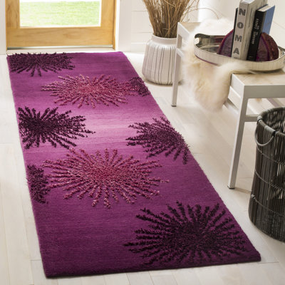 Amier Hand Tufted Wool And Viscose Floral Rug