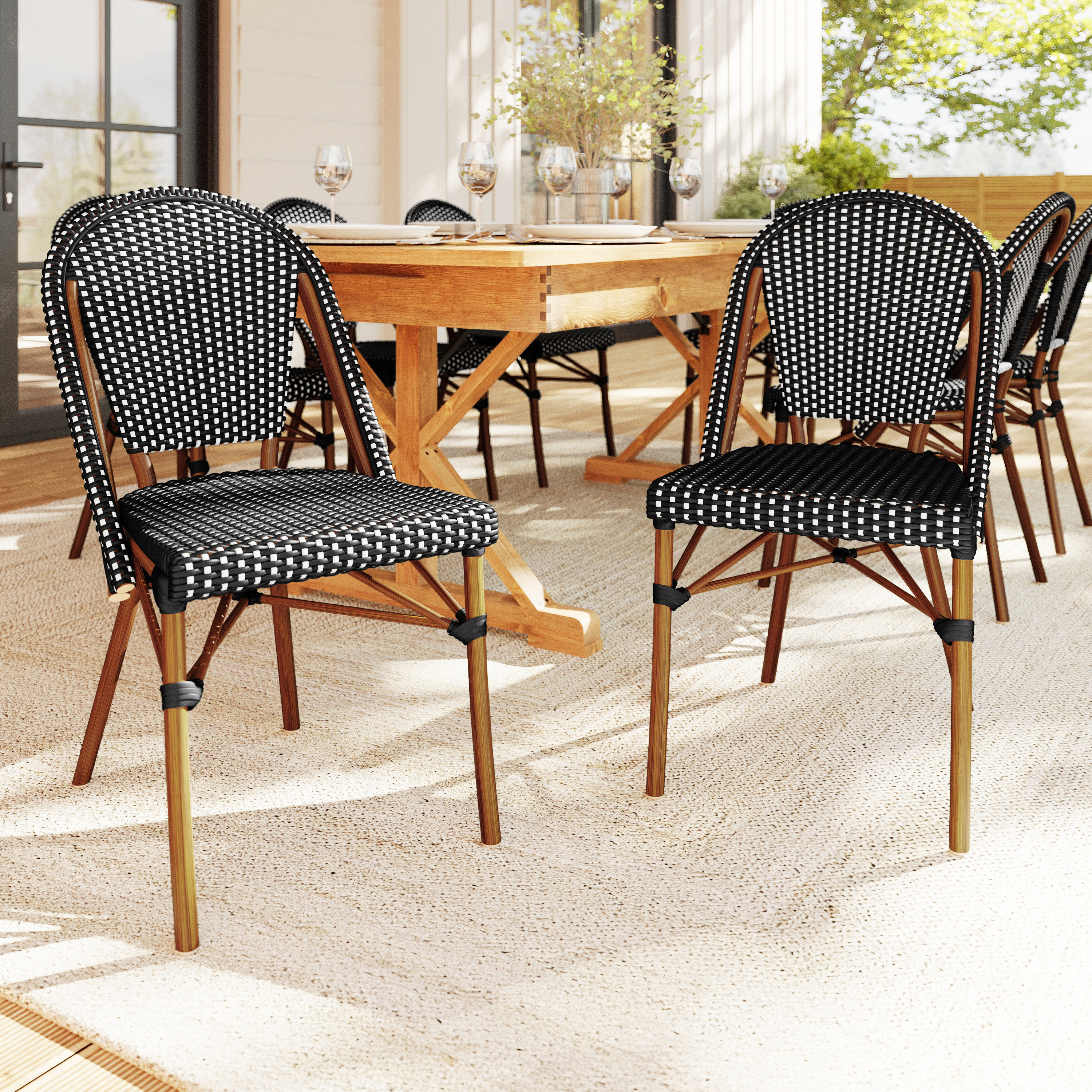 Outdoor Chairs Brown Rattan Stacking Chairs Rattan Chair Martha