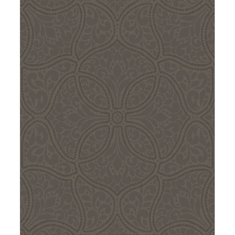 Prestwyck 10m x 52.07cm Textured Metallic Finish Paste the Wall Wallpaper Roll, Brown