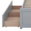 Lit plateforme simple avec rangement, lit de jour simple en bois d'hévéa massif avec tiroirs de rangement, cadre de lit d'angle, support à lattes en bois-1862054581