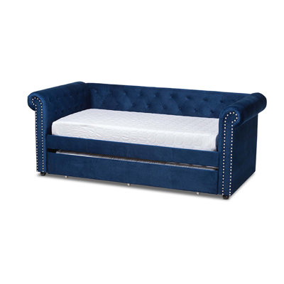 Mynard Upholstered Twin Daybed with Trundle