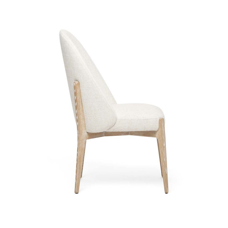 Oakley Upholstered Dining Chair, Whitewash