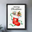 Art mural rétro noir encadré «Merry Christmas», impressions de style rétro-564709797