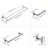 Radius 4-Piece Bathroom Hardware Set in Polished Chrome-126538041