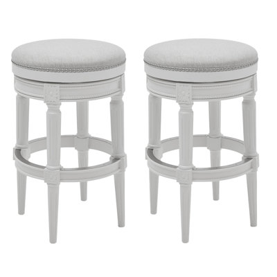 Mehar Swivel Backless Bar & Counter Stool