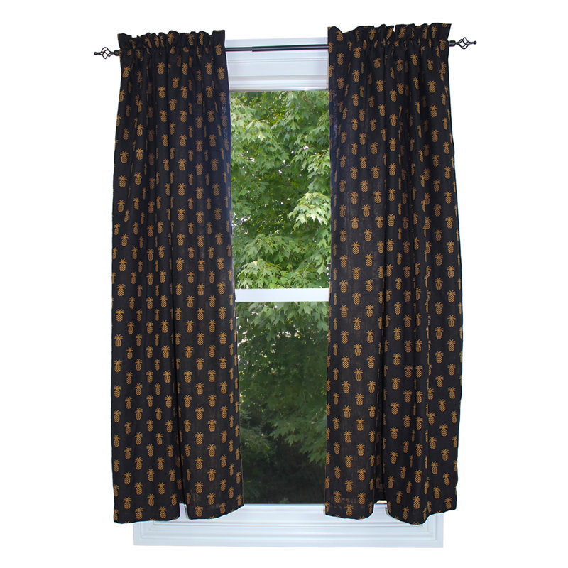 Panneau de rideau simple obscurcissant Addis, L 72 po x l 63 po