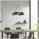 4-Light Metal Shade Chandelier