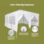 vidaXL Party Tent Polyethylene Event Outdoor Shelter Temporary Structure-664898484-664898485