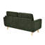 2 places Mid-Century moderne tapissier de 67,7 po de largeur