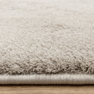 Symaya Cosy Shaggy Silver Area Rug