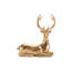 Figurine métallique cerf (ensemble de 2)