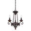 Lustre rustique noir à 3 lumières Noble