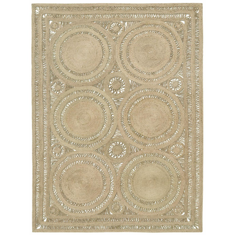Tapis beige en jute / sisal Mehndi