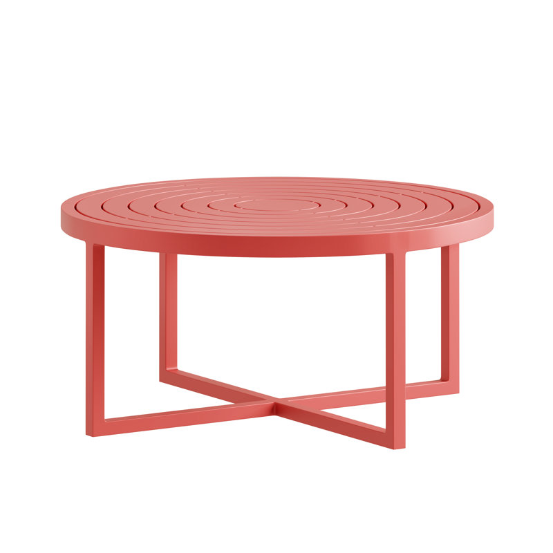 Round Cocktail Table, Strawberry