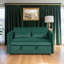 Canapé-lit convertible moderne en velours 3 en 1 avec dossier réglable et rangement - Futon peu encombrant pour petits espaces de vie-499358036