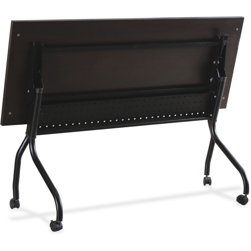 Table de formation avec roulettes, H 29,50 po x L 23,63 po x l 47,25 po, Espresso, Noir