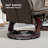 Swivel With Recliner Function With Ottoman, Pu Leather Reclining Chair With Footrest, Dark Brown-40590379