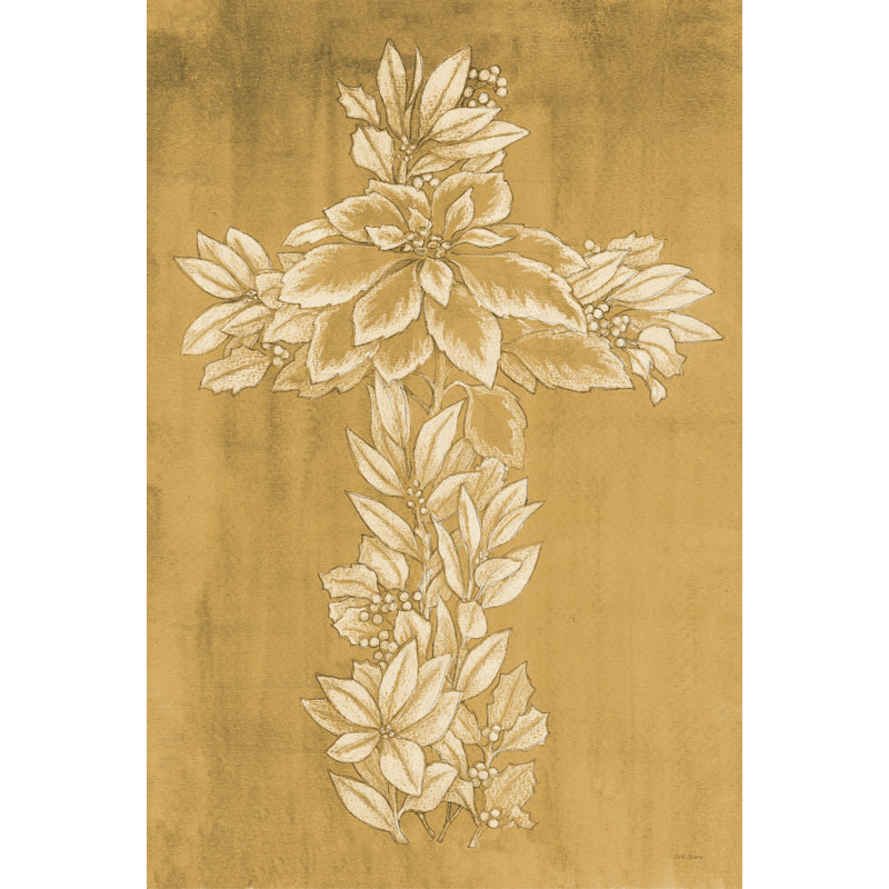 Holiday Cross III by Beth Grove - Wrapped Canvas Painting, 91cm H x 61cm W x 3.8cm D