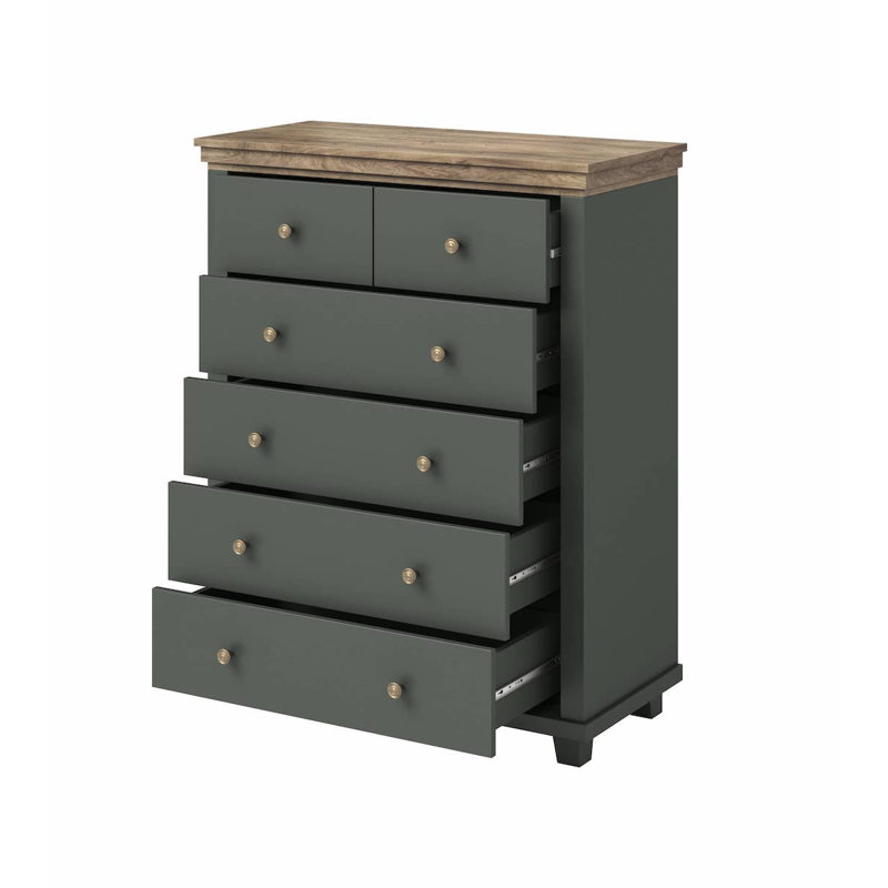Beeler 90cm W Chest of Drawers, Green