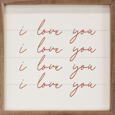 I Love You On Répétition - blanc
