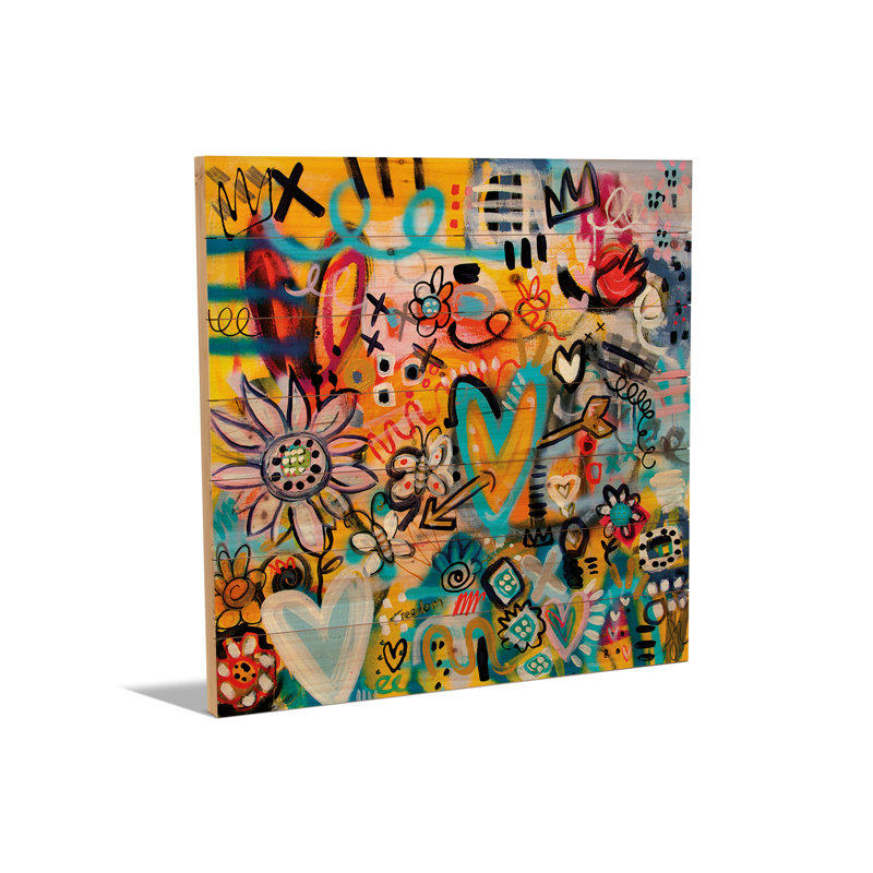 Reproduction d'art mural en bois - Immersed In Optimism II par Samantha Redfern