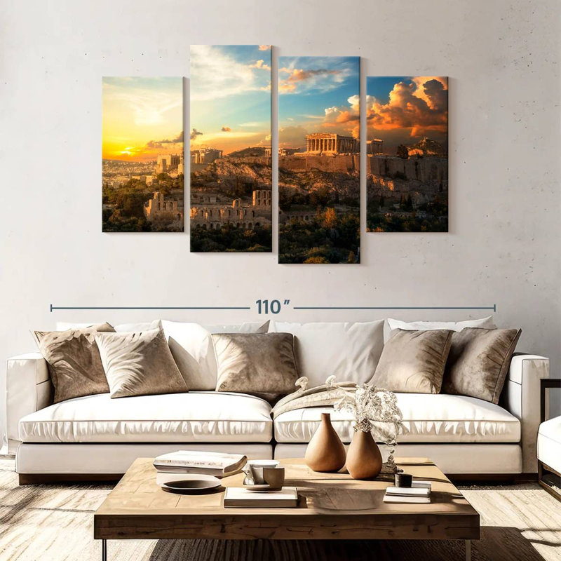 Keesha Glorious Acropolis Sunset, 54" H x 84" W
