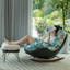 Chaise berçante simple avec coussin amovible Daniel