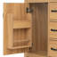Meuble-lavabo 24 po avec lavabo en céramique, armoire traditionnelle moderne, panneau de fibres à densité moyenne avec pieds en bois massif, 1 porte, 1 tiroir rabattable et 3 tiroirs, poignées noires