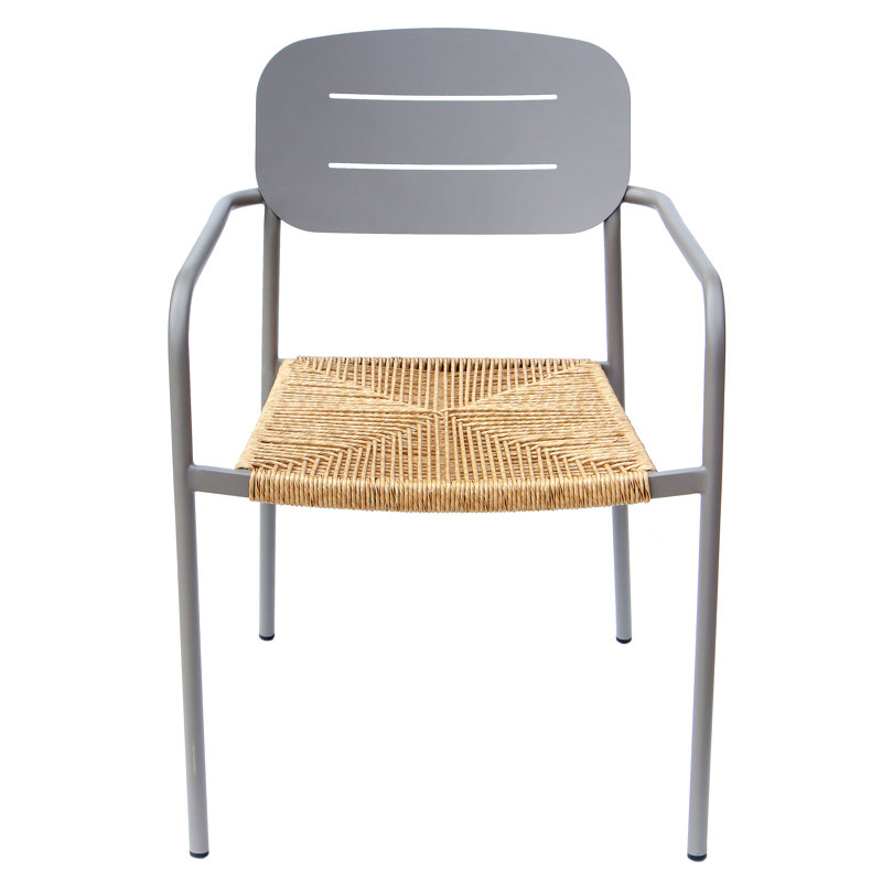 Moshi Patio Dining Armchair, Grey/Brown