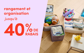rangement et organisation en solde