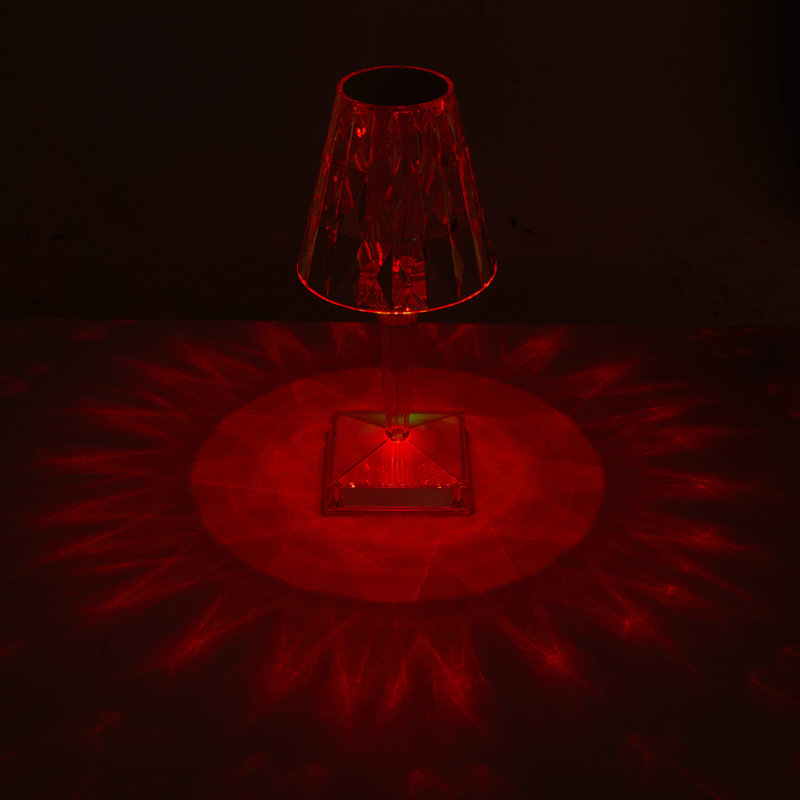 Acrylic Diamond pattern LED Table Lamp with Remote Control