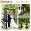 61" W x 21.5" D Vinyl Outdoor Wedding Arbour-115234584