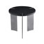 Élégante table basse ronde en bois avec pieds en métal-153075167