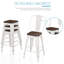 Chaise d'appoint empilable en fer Forontenac-1375807229