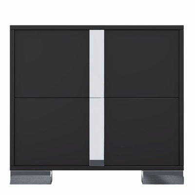 Nightstand with Metal Foot