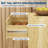 Fluted 5-Drawer Dresser with Gold Handles, 46" Tall Wood Storage Cabinet, Curved Profile Design