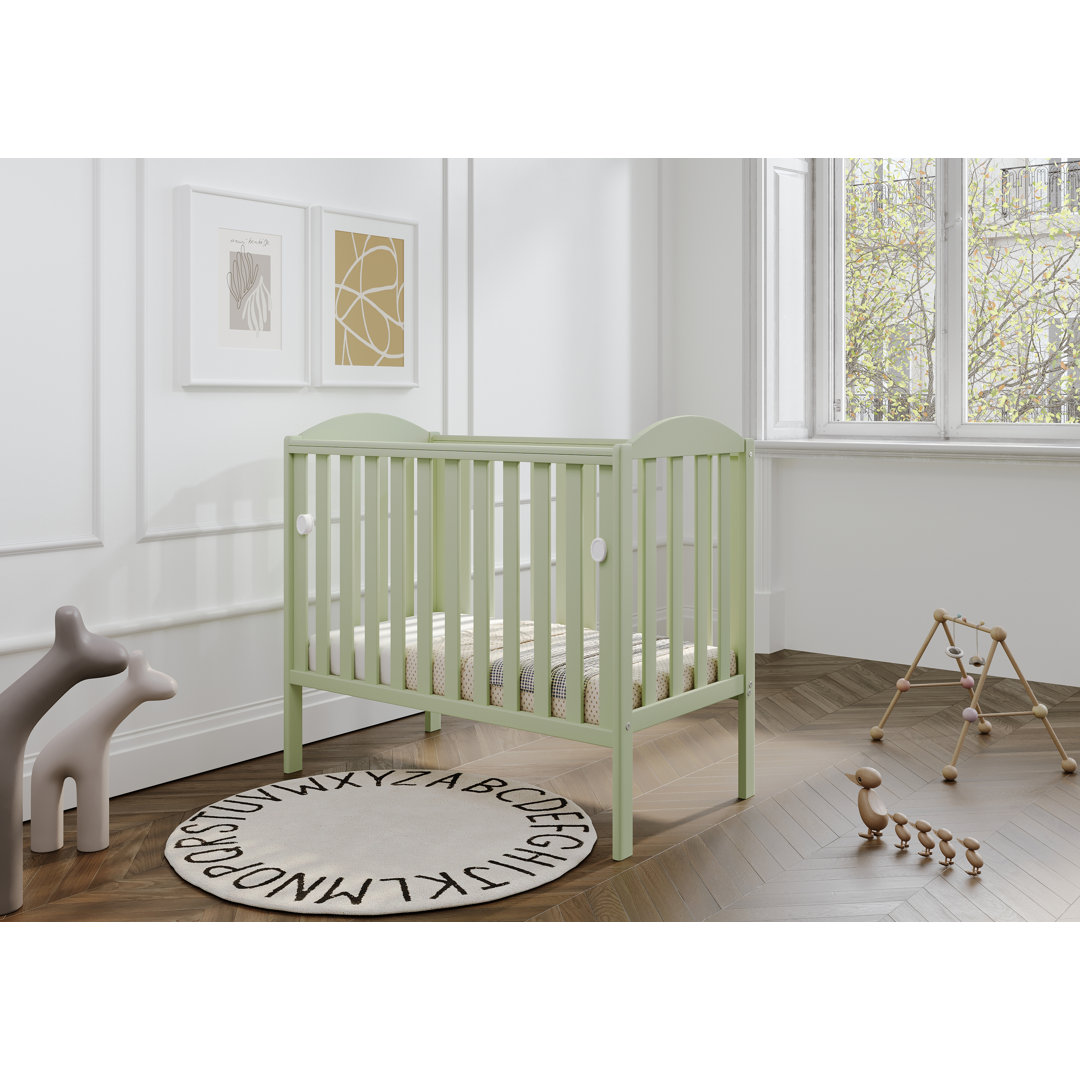 Waffi Space Saver Cot Pistachio With Bamboo Mattress