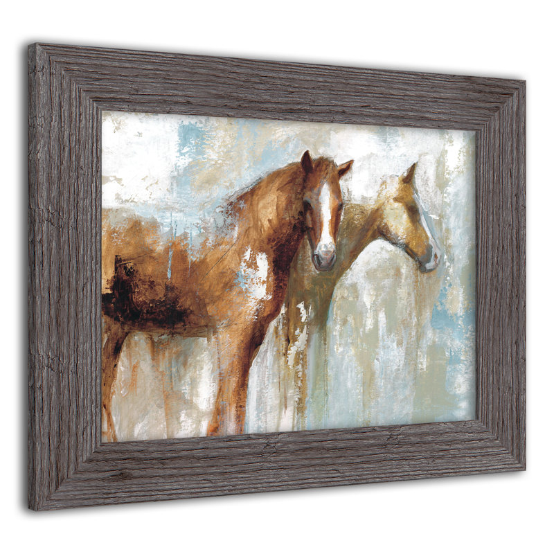 Horse Pals, reproduction encadrée, H 11 po x l 14 po x P 0,75 po