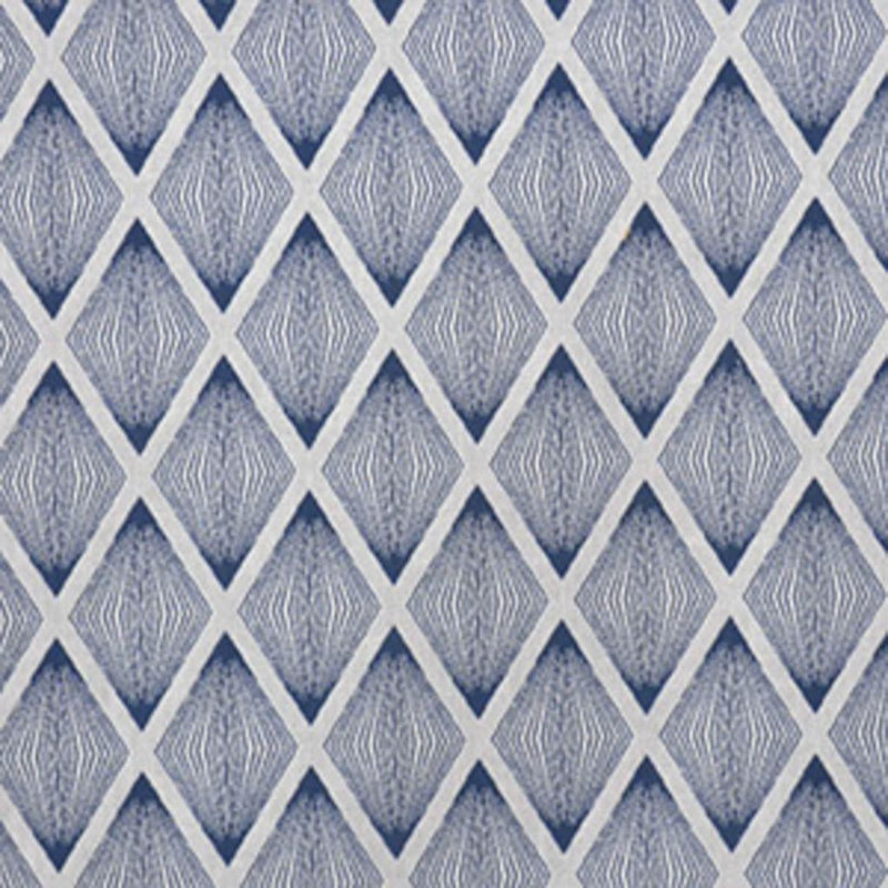 Tissu géométrique, Indigo