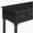 Daisy Series Console Table Traditional Design With Two Drawers And Bottom Shelf (Black)-1237610954